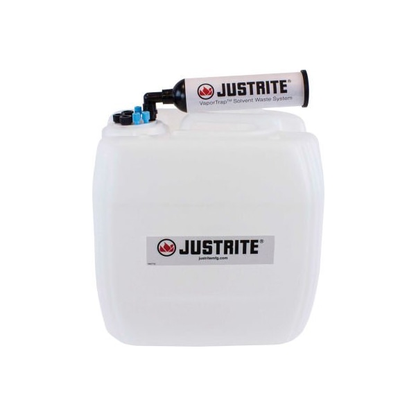 Justrite Justrite 12842 VaporTrap UN/DOT Carboy With Filter Kit, HDPE, 13.5-Liter, 7 Ports 12842 - main